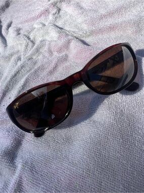 Maui Jim Cyclone Polarized Brown Tortoiseshell Sunglasses small face